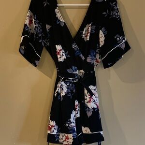 Trixxi Black Floral Romper